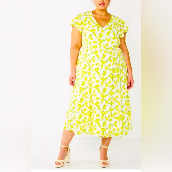 Draper James Cream Dress with Lemon Design - Picture 1 of 7